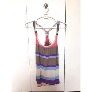 Multi Colored Stripped Tank. Loose Fit.